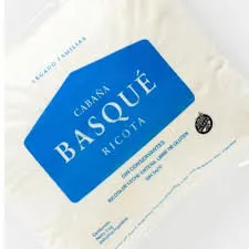 Ricotta fraccionada x 500 gr - La Basqué SIN CONSERVANTES (no agroecológica)